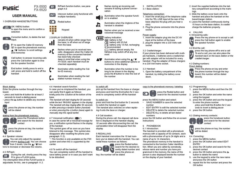 Fysic FX-5500 user manual