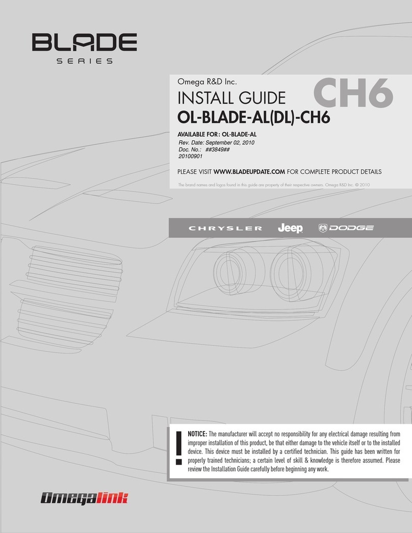 Omega OL-BLADE-AL-CH6 User manual
