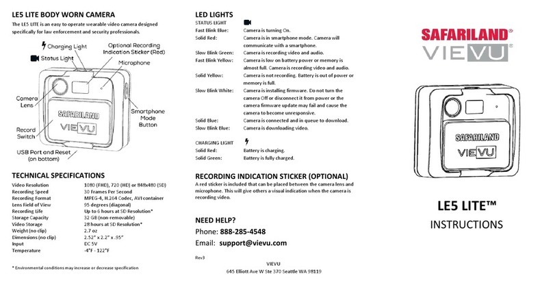VIEVU LE5 LITE instruction manual
