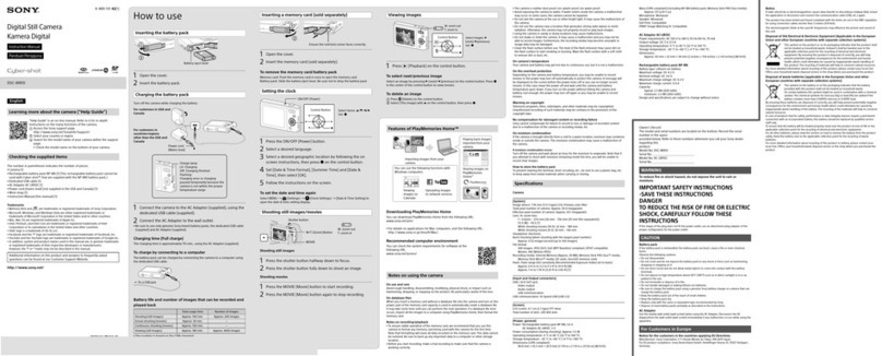 Sony Cyber-shot DSC-W810 User manual