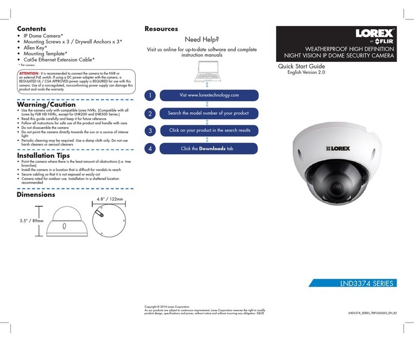 Lorex LND3374 SERIES User manual
