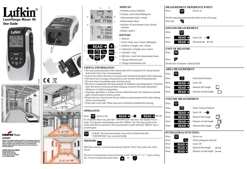 Lufkin Maser 40 User manual