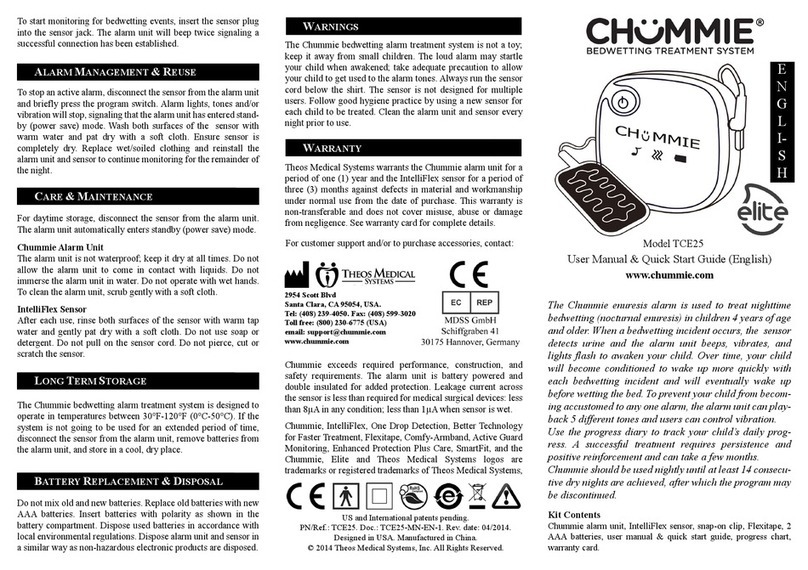 Chummie TCE25 Users manual & quick start guide