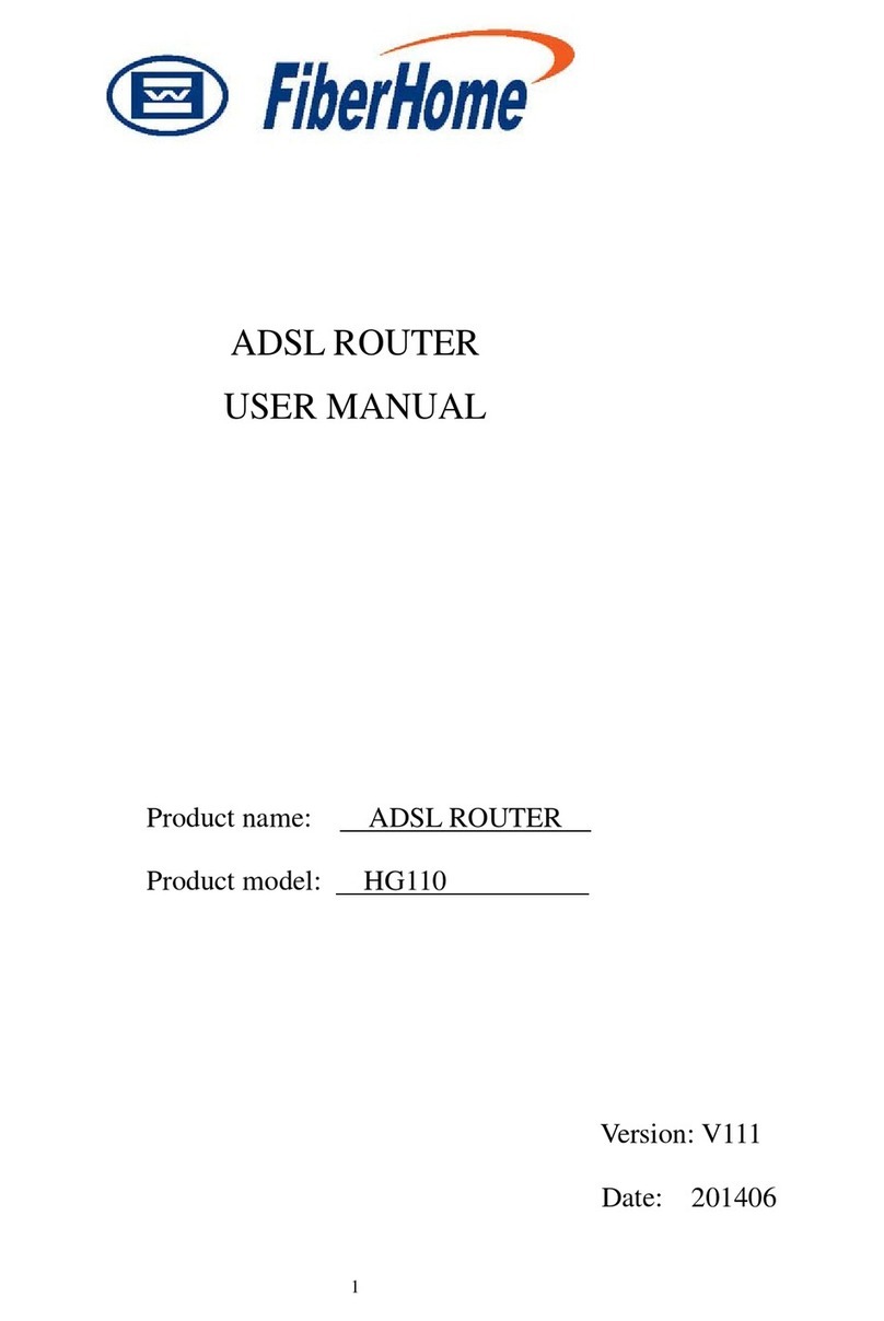 FiberHome HG110 User manual