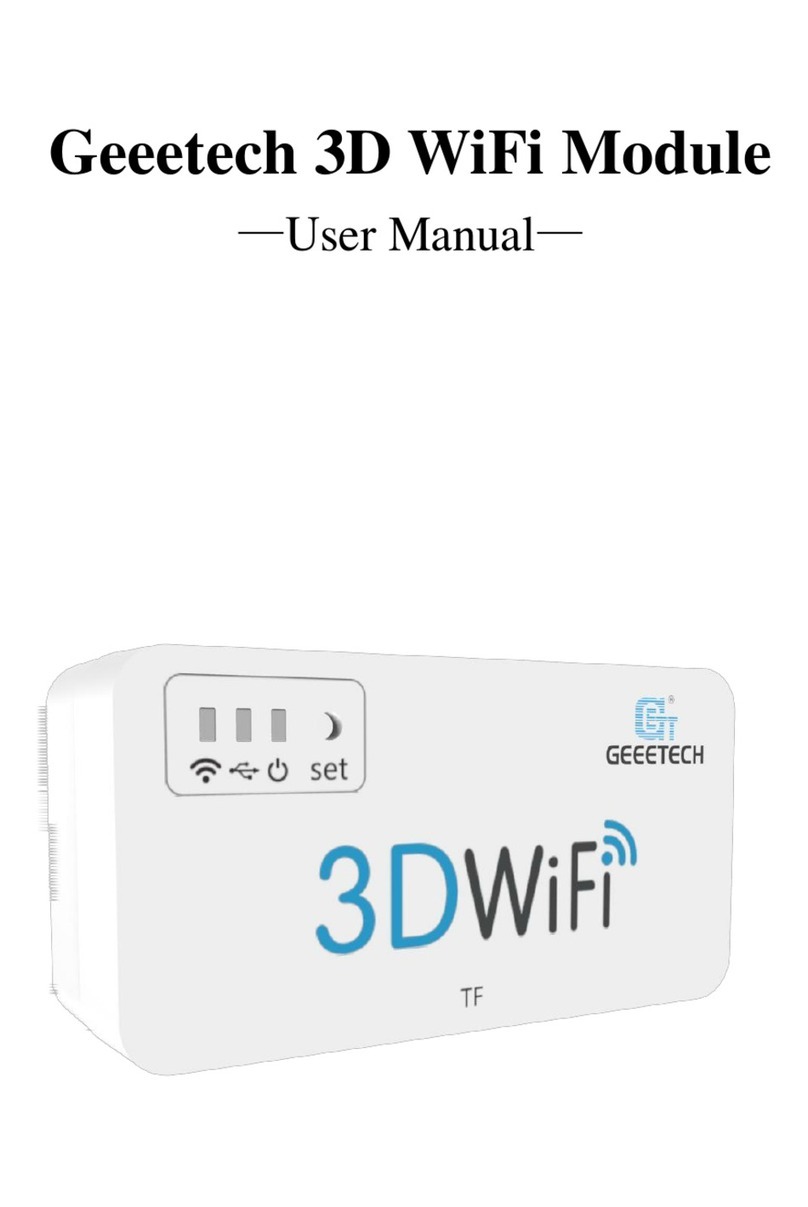 Geeetech 3D WiFi User manual