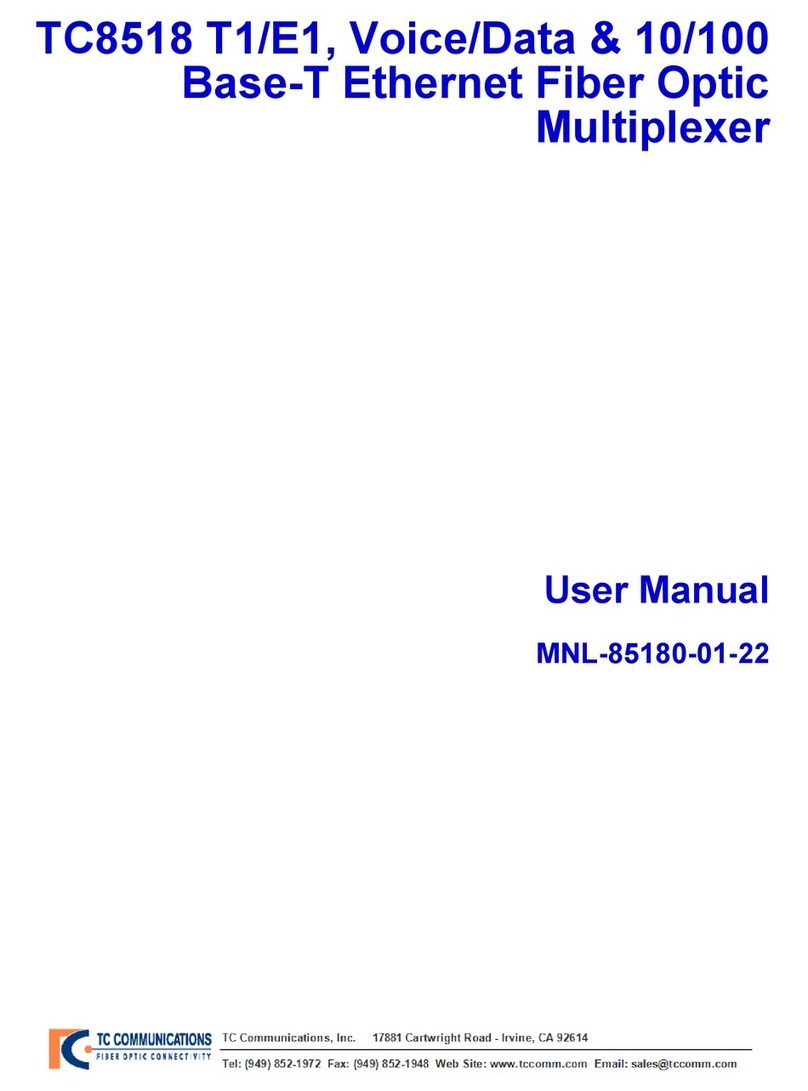 TC Communications TC8518 T1 User manual