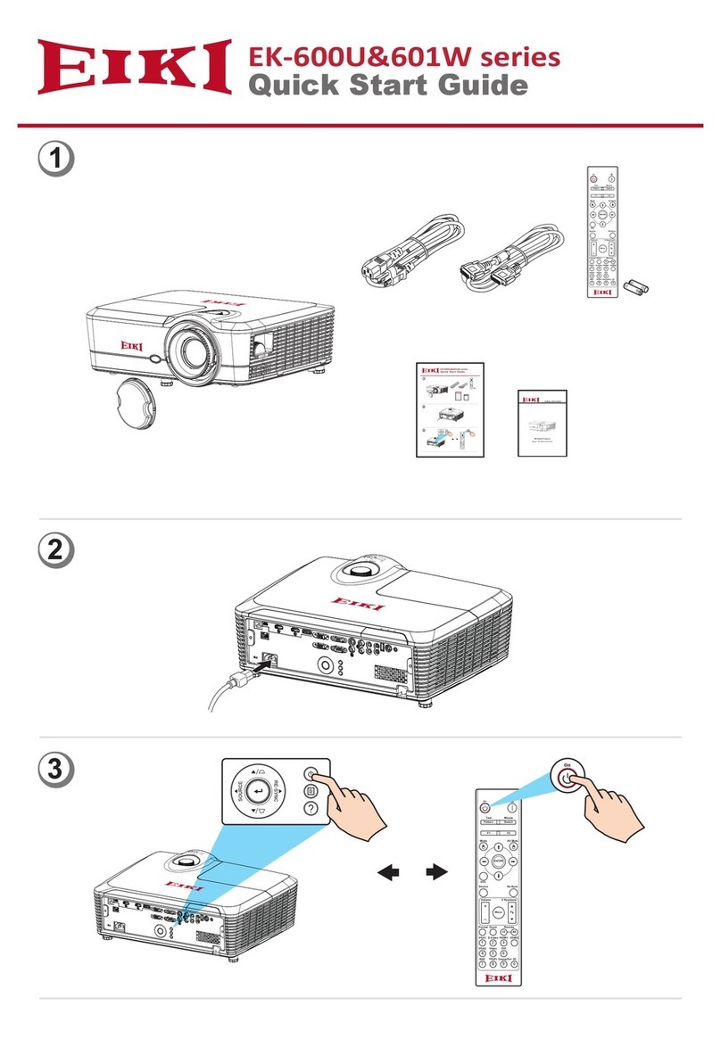 Eiki EK-600U User manual Eiki EK-600U User manual