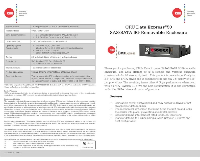 CRU Data Express 50 user guide