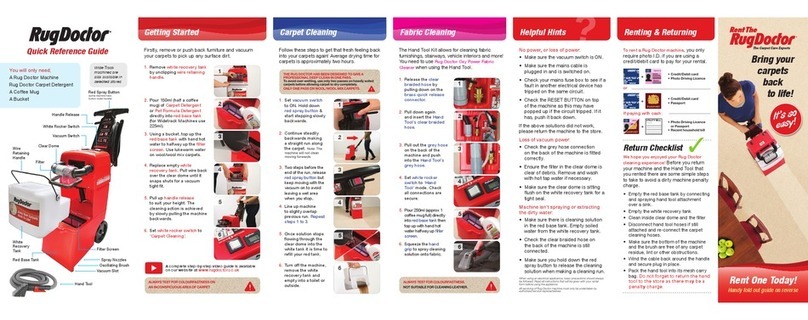 RugDoctor Wide Track User manual