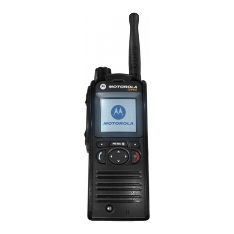 Motorola TETRA CEP400 Operating and maintenance manual