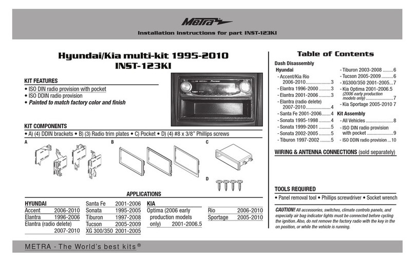 Metra Electronics INST-123KI User manual