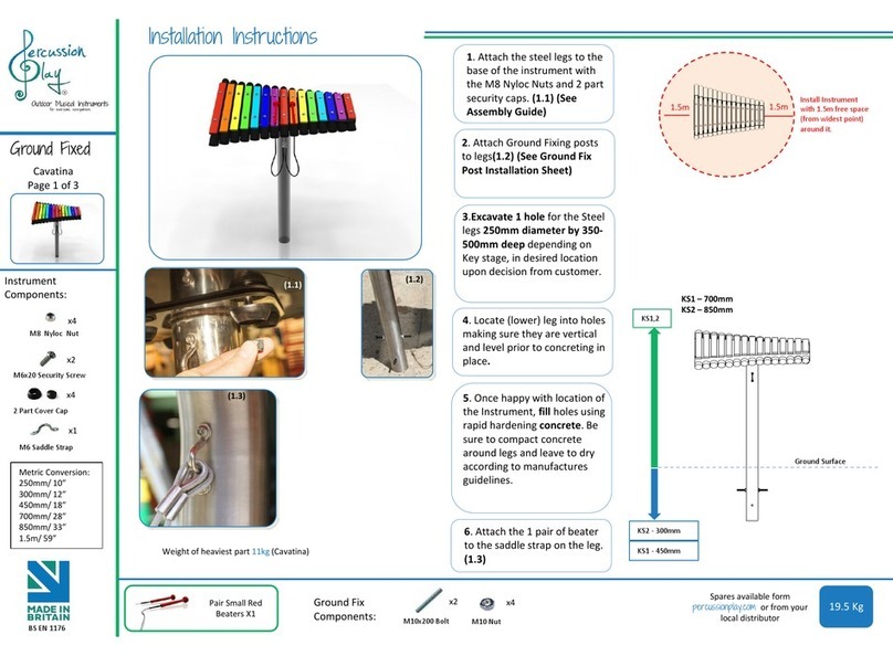 Percussion Play CAVATINA Installation instructions manual