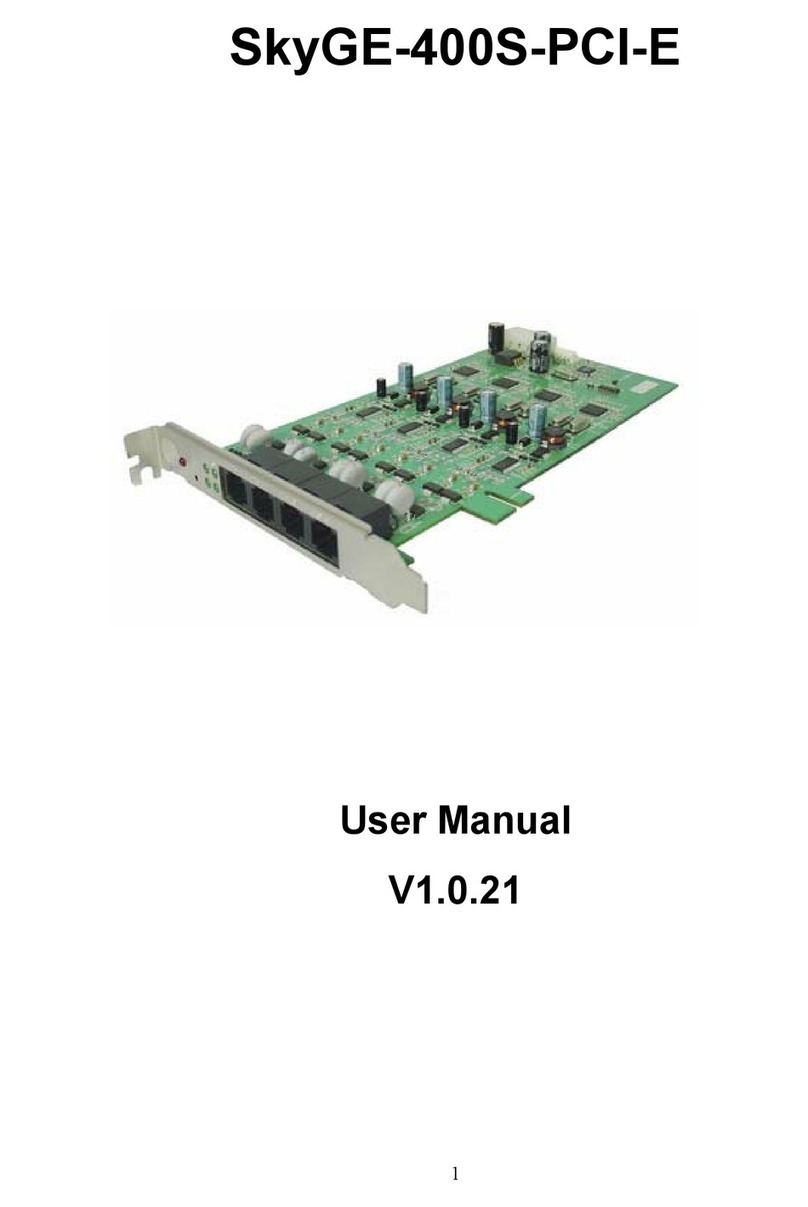 GodEngine SkyGE-400S-PCI-E User manual