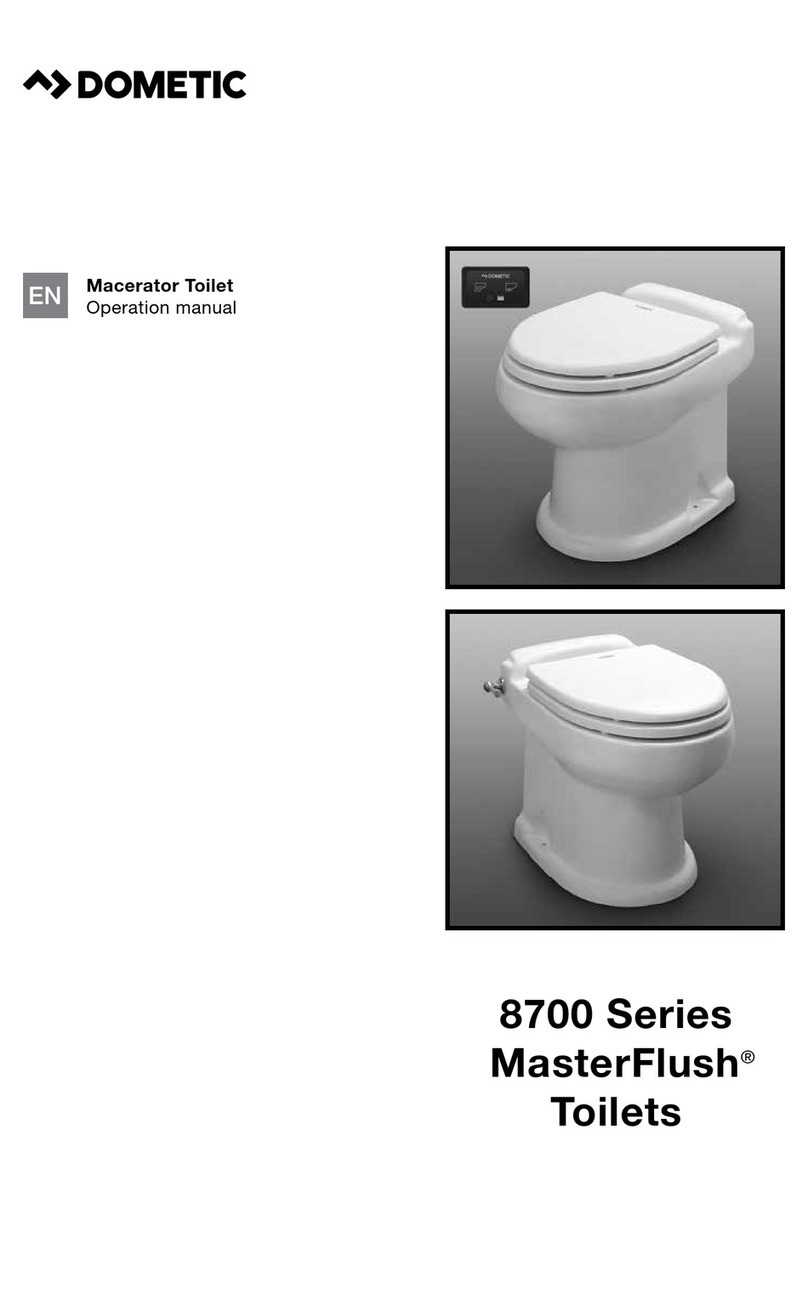 Dometic 8700 Series MasterFlush Operation manuals