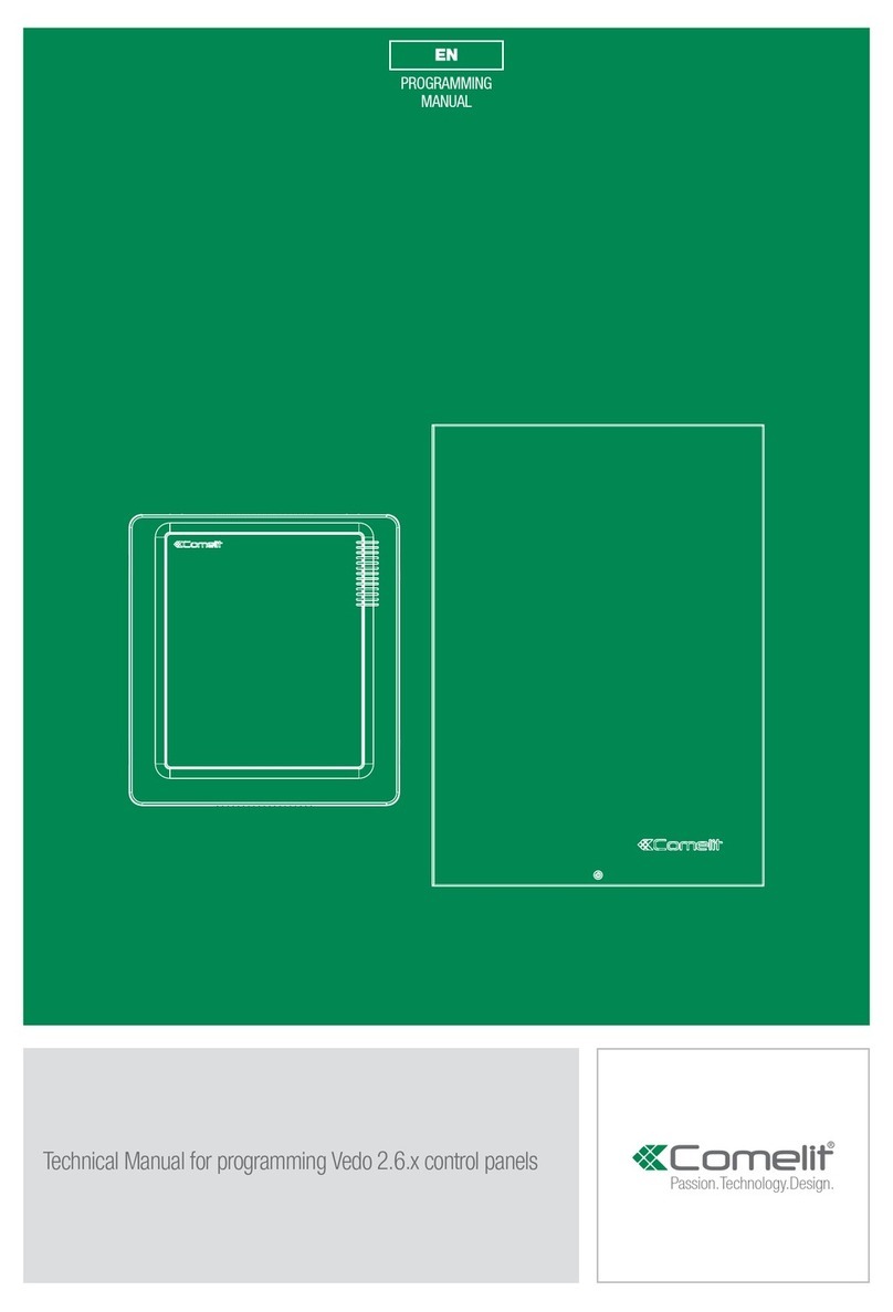 Comelit VEDO 2.6 Series Programming manual