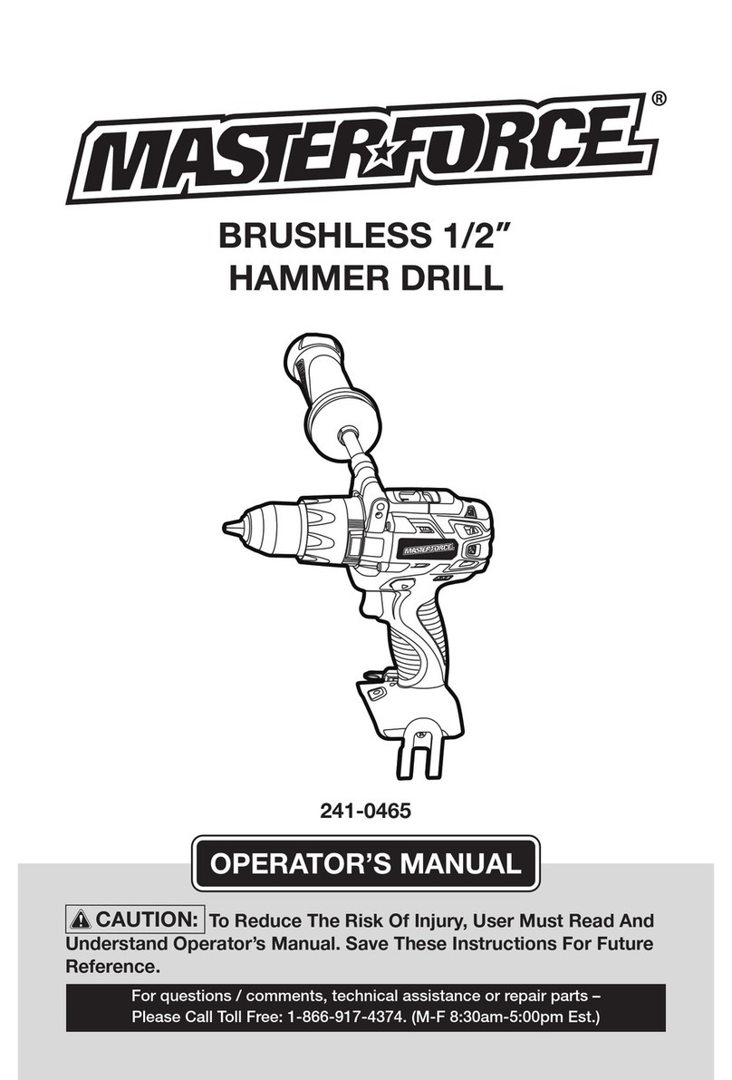 MasterForce 241-0465 User manual