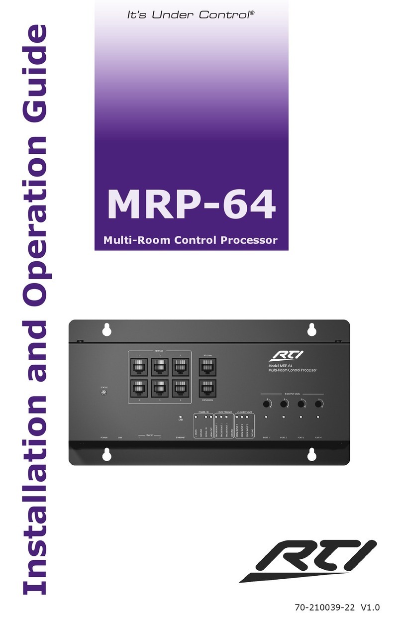 RTI MRP-64 Installation and operation guide