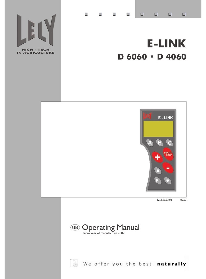 LELY E-LINK D 6060 operating manual