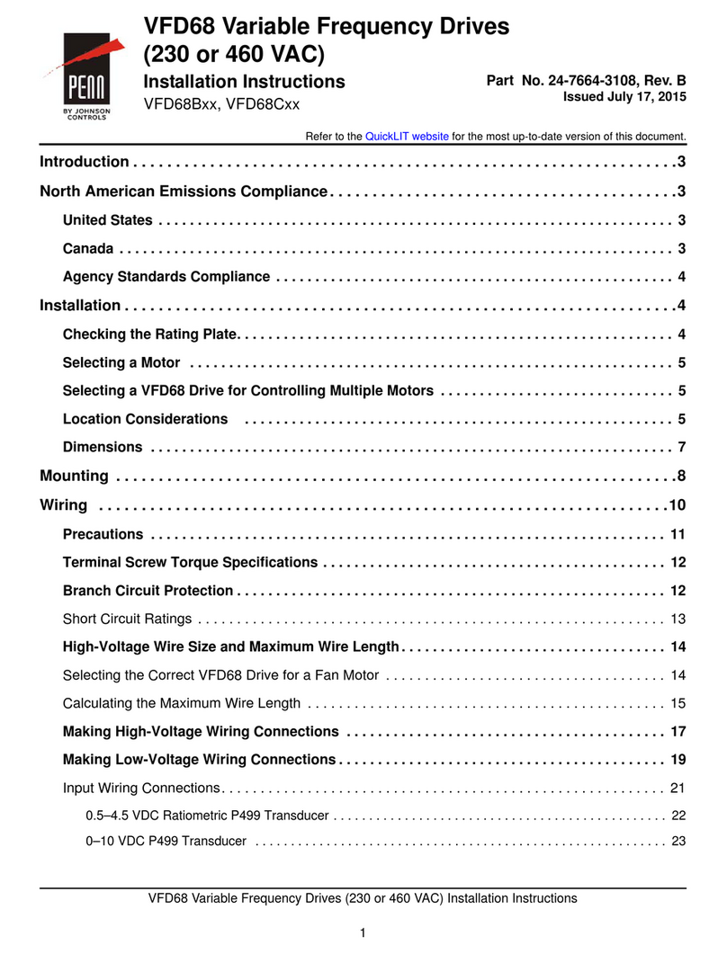 Penn VFD68BBB Service manual
