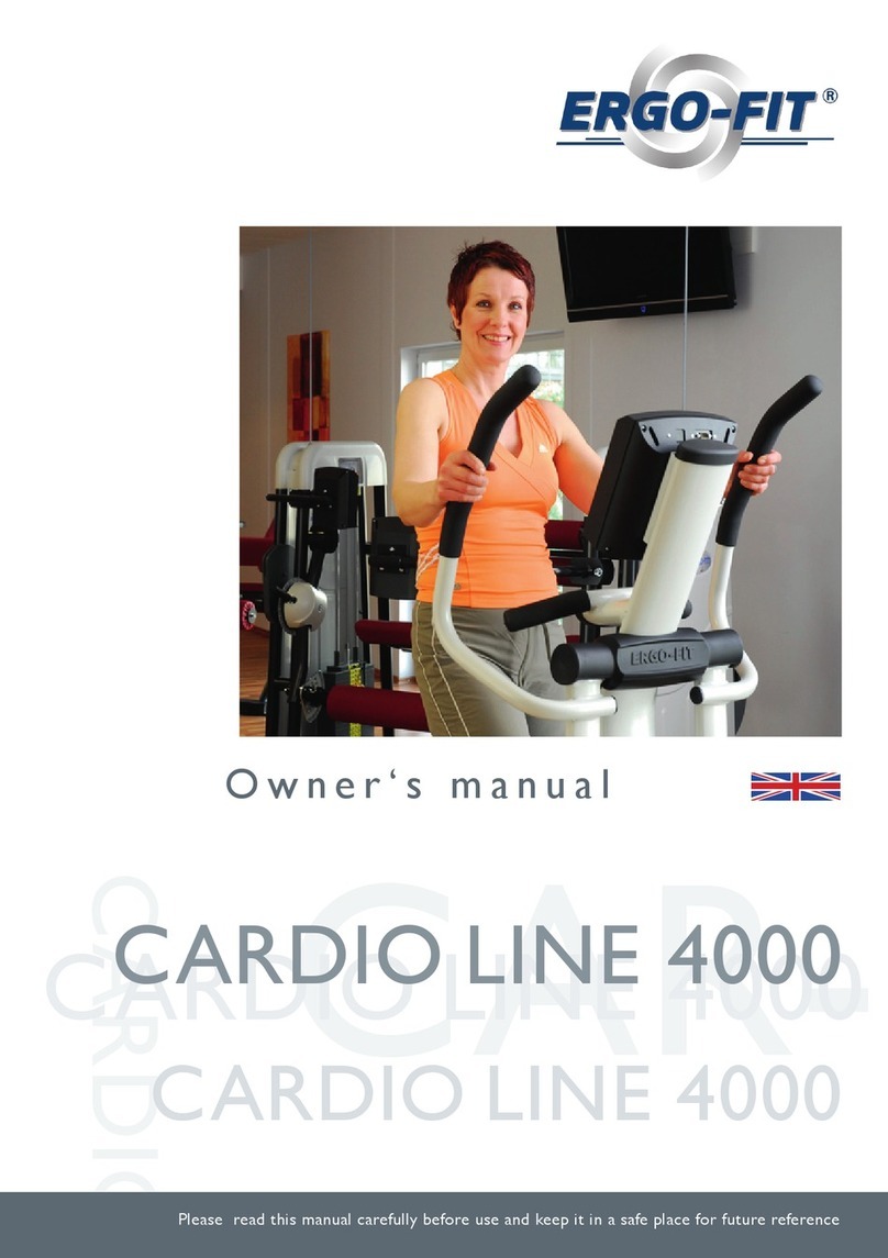 ERGO-FIT Cardio Line 4000 owner's manual ERGO-FIT Cardio Line 4000 owner's manual