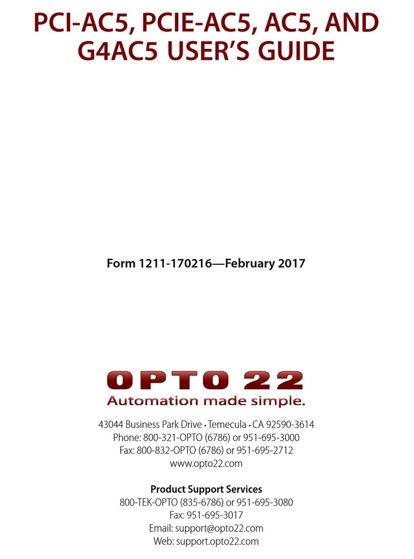 OPTO 22 PCI-AC5 user guide