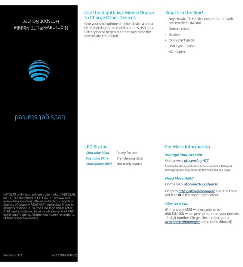 NETGEAR MR1100ATT User manual