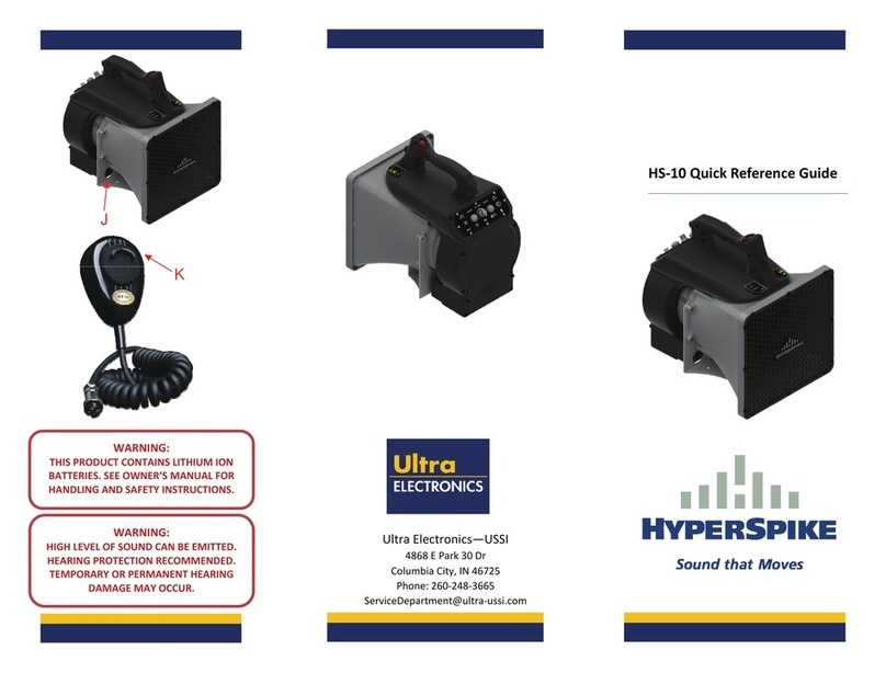 Ultra electronics HyperSpike HS-10 Quick reference guide