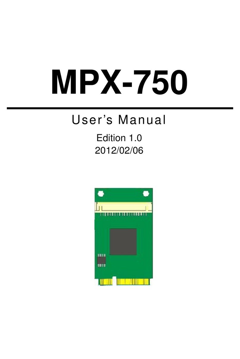 Commell MPX-750 User manual
