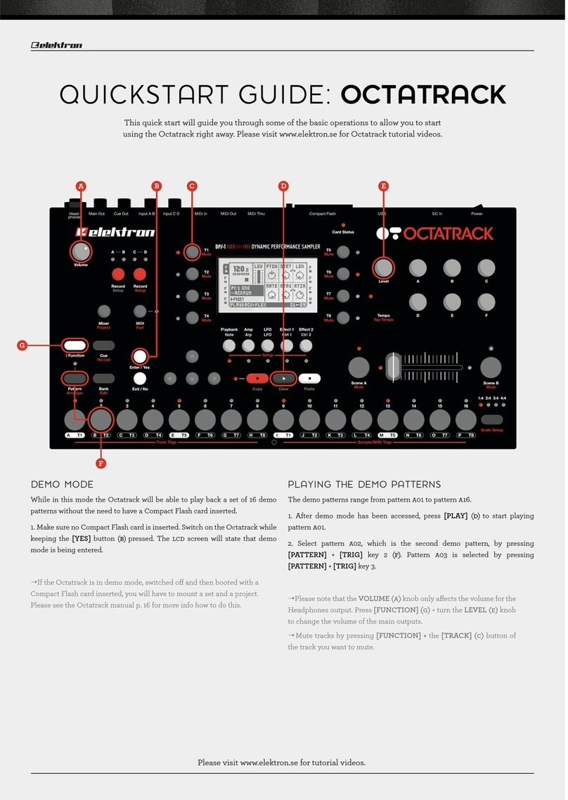 Elektron Octatrack User manual Elektron Octatrack User manual