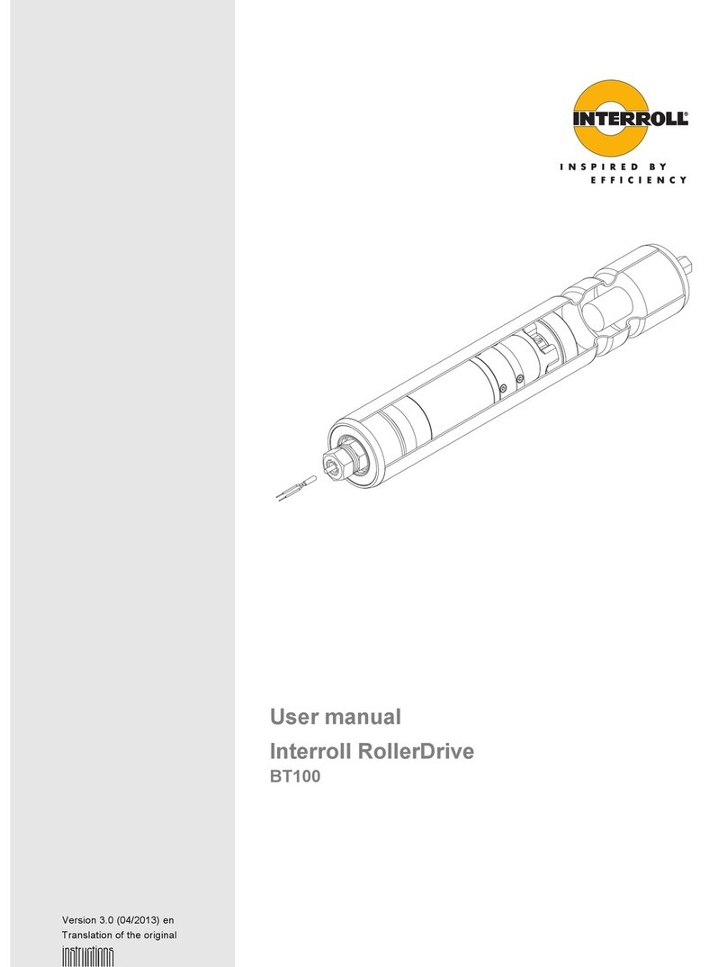 Interroll RollerDrive BT100 user manual