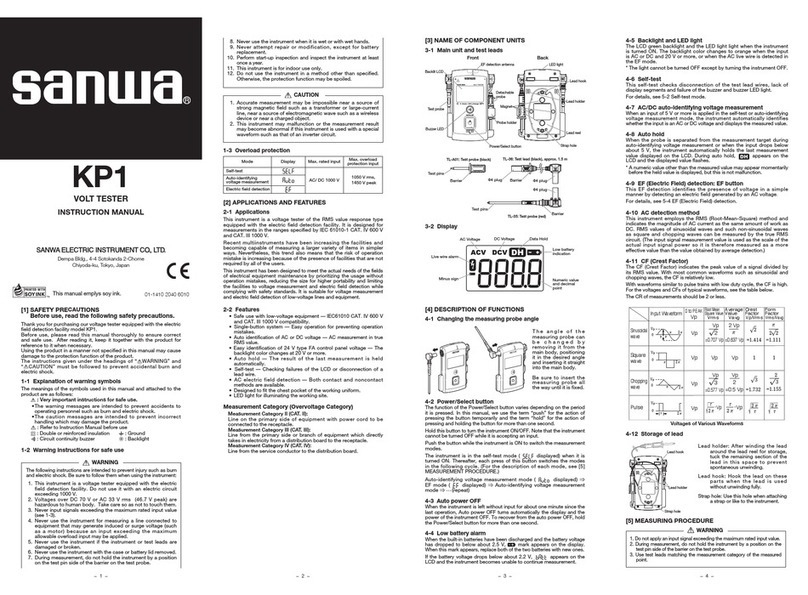 Sanwa KP1 instruction manual