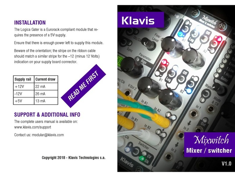 Klavis Mixwitch manual