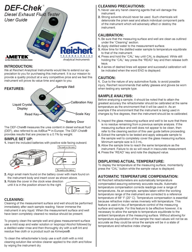 Reichert DEF-Chek user guide