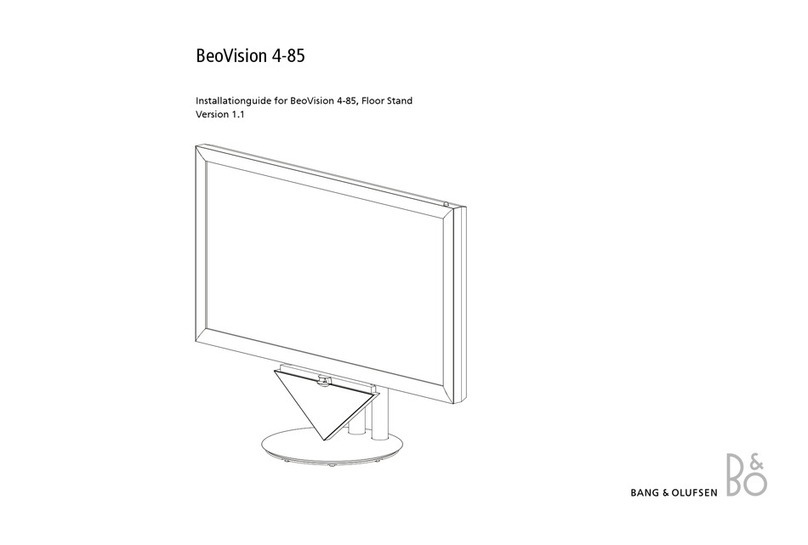 Bang & Olufsen BeoVision 4-85 installation guide