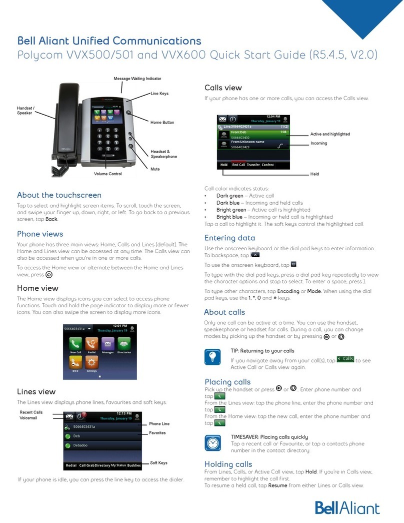 Polycom Integra VVX 500 User manual