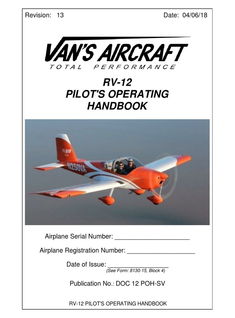 Van's Aircraft RV-12 Pilot operating handbook