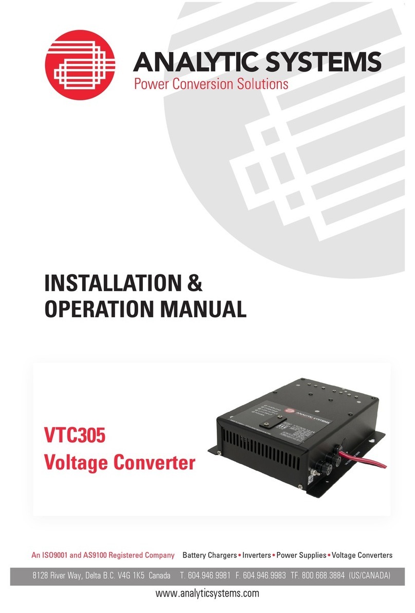 Analytic Systems VTC305 User manual