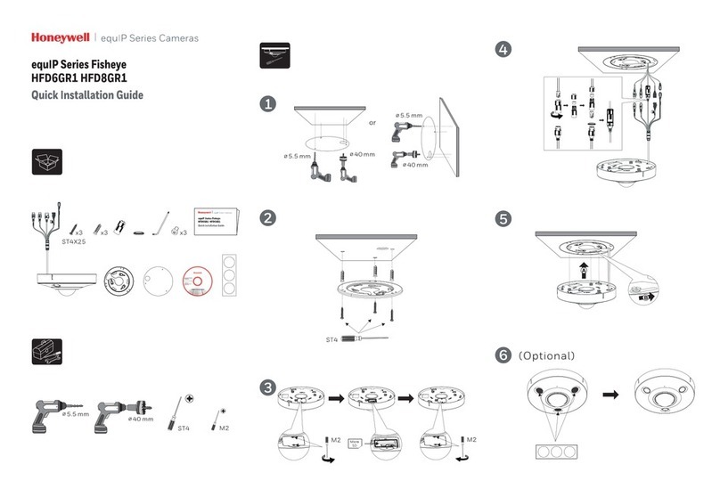 Honeywell equIP HFD6GR1 Quick installation guide