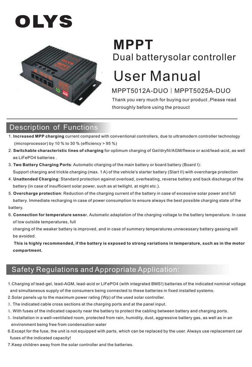 OLYS MPPT5012A-DUO User manual