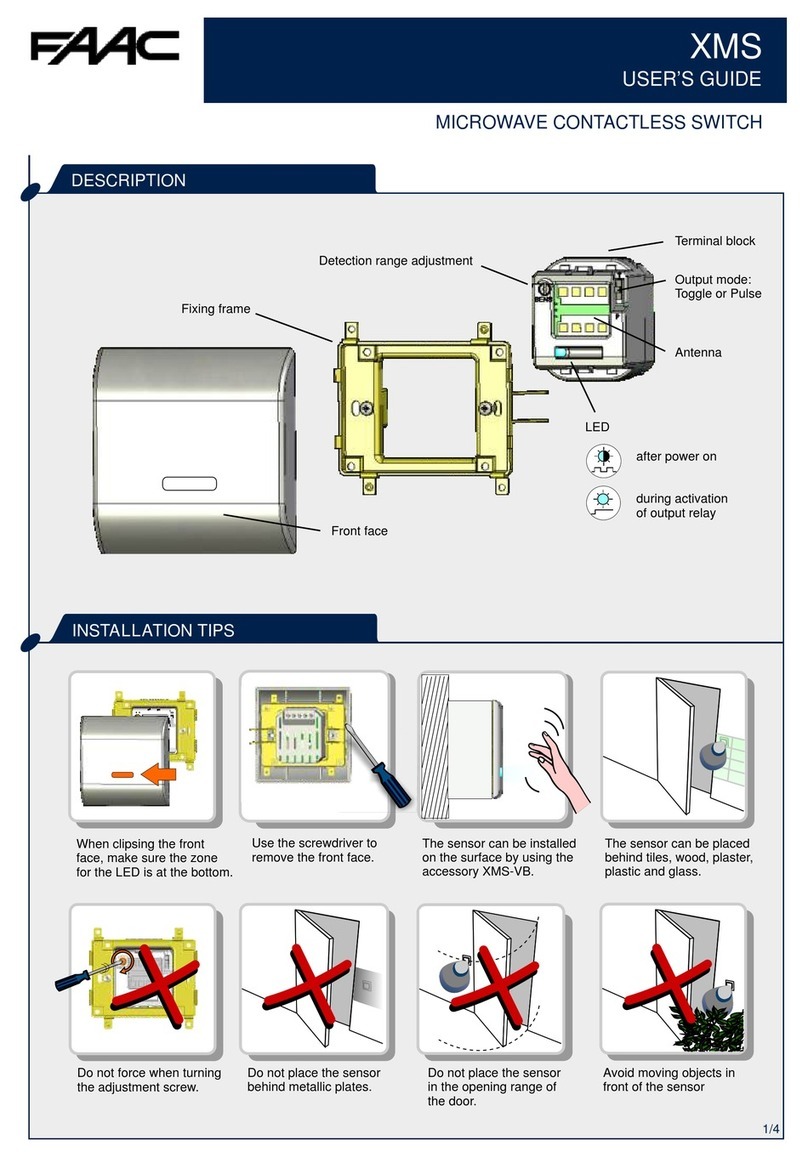 FAAC XMS user guide