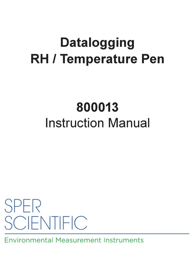 Sper scientific 800013 instruction manual Sper scientific 800013 instruction manual