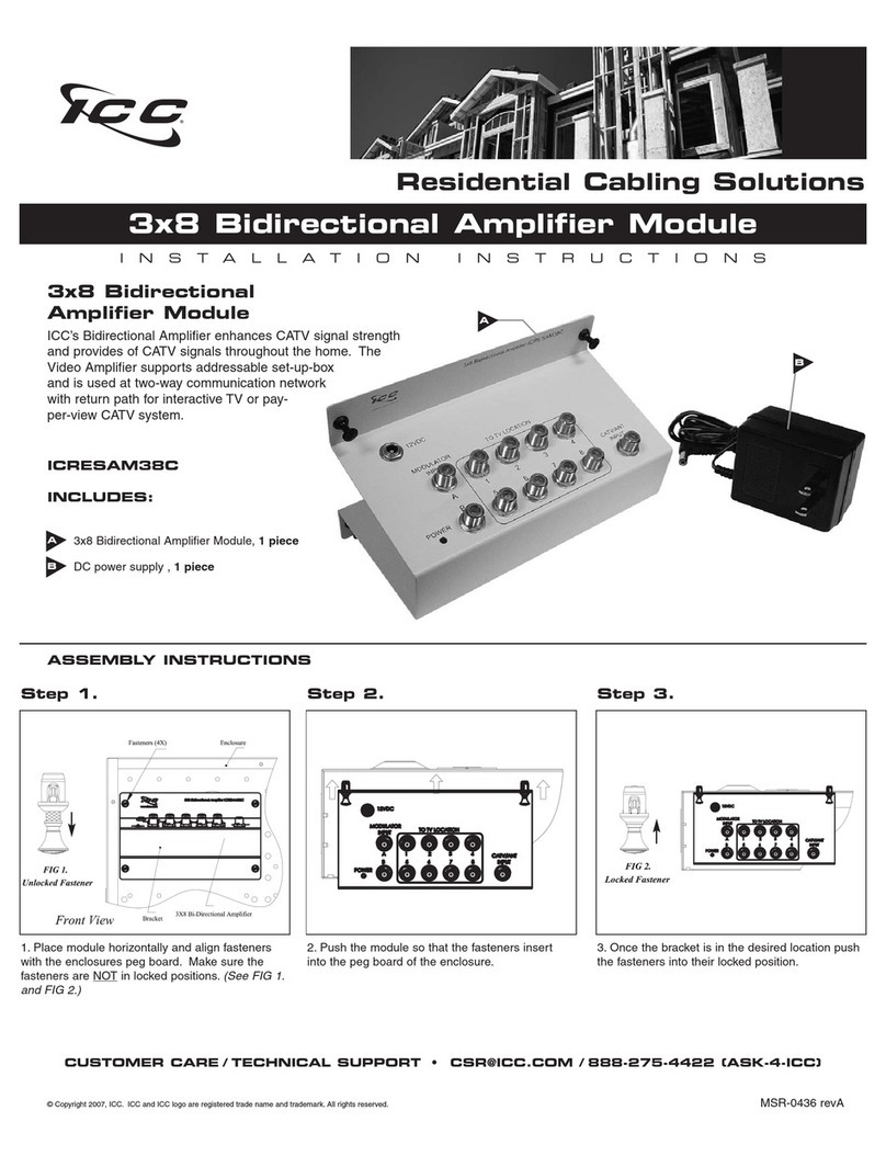 ICC ICRESAM38C User manual