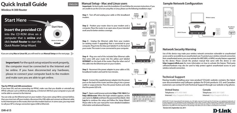 D-Link DIR-615 - Wireless N Router User manual