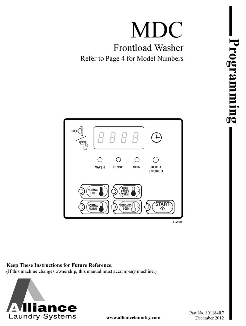 Alliance Laundry Systems HFNBCF programming