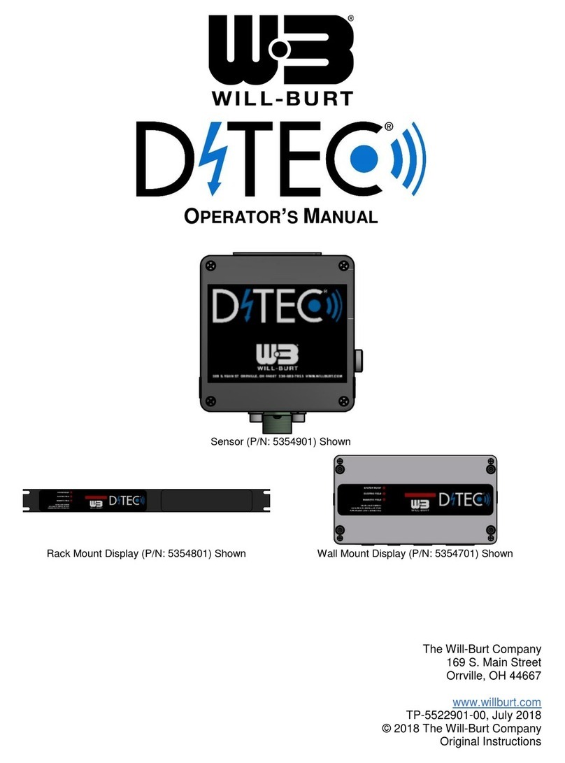 Will Burt D-Tect 5354901 Operator's manual