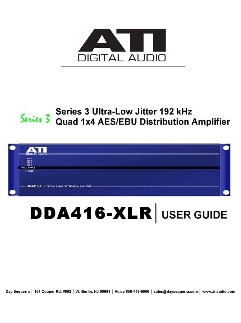 ATI DIGITAL AUDIO DDA416-XLR user guide