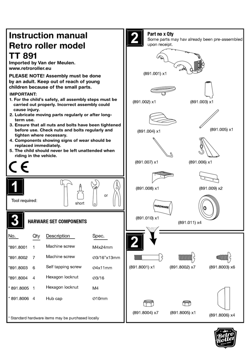 Retro Roller TT 891 instruction manual