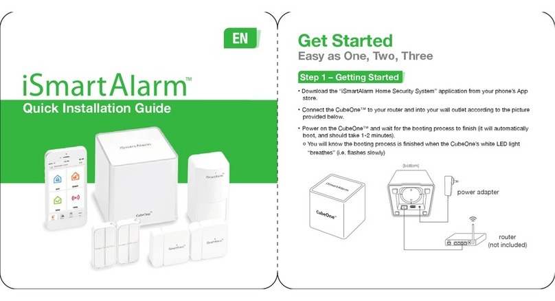 iSmartAlarm iCamera Quick installation manual