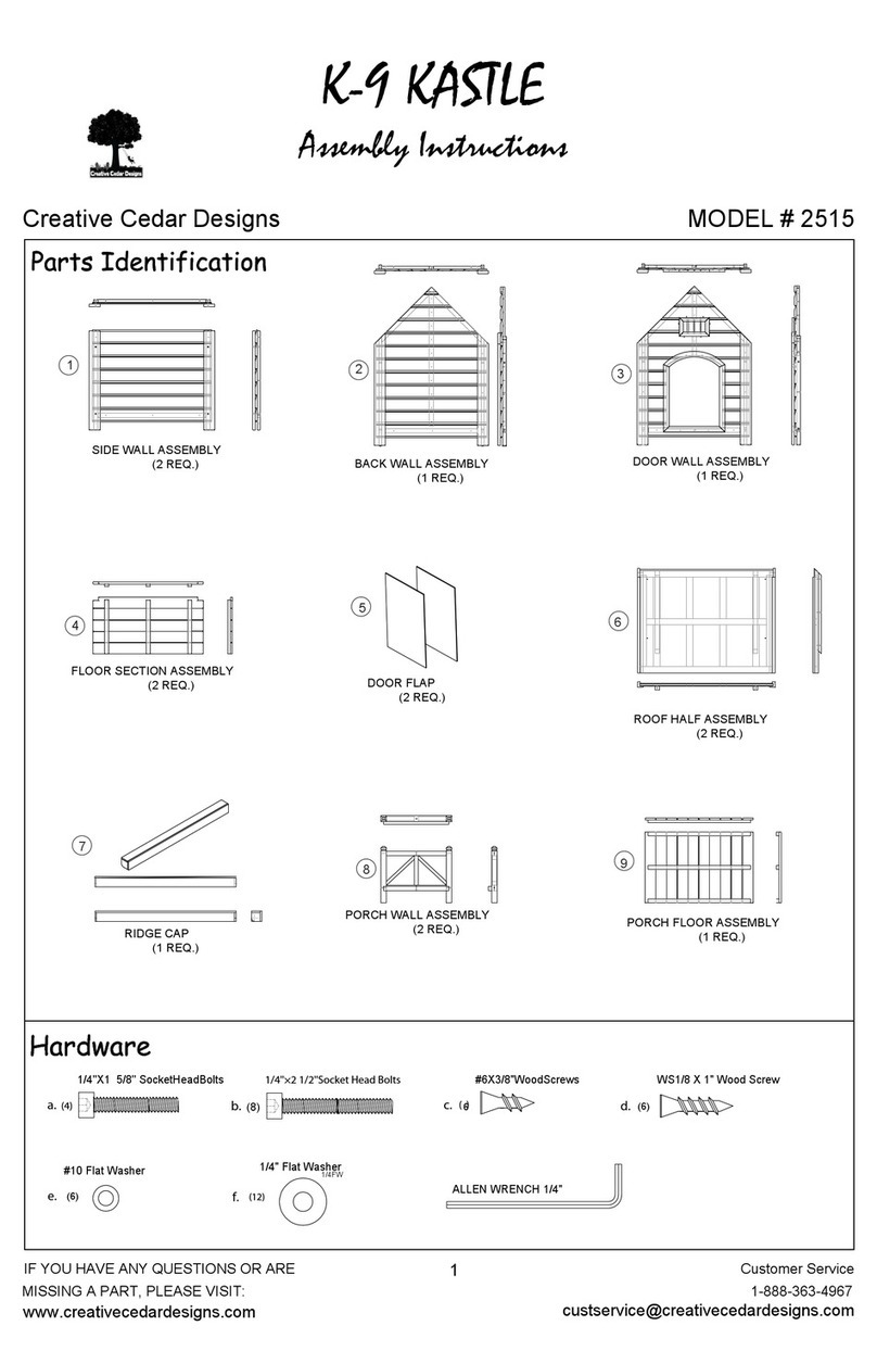 Creative Cedar Designs 2515 Assembly instructions