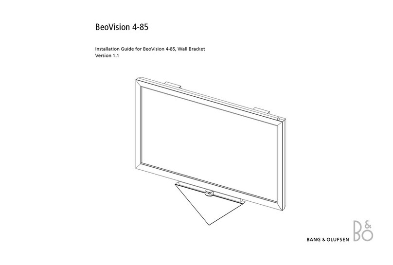 Bang & Olufsen BeoVision 4-85 installation guide